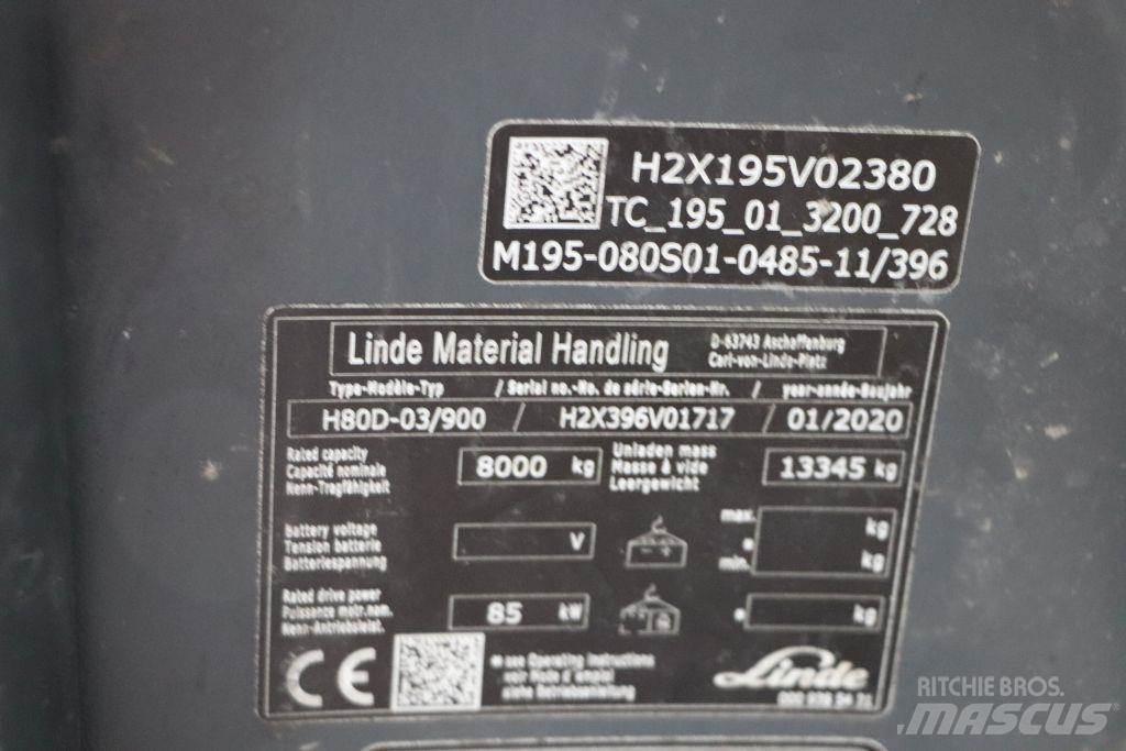 Linde H80D-03/900 Dizelski viljuškari