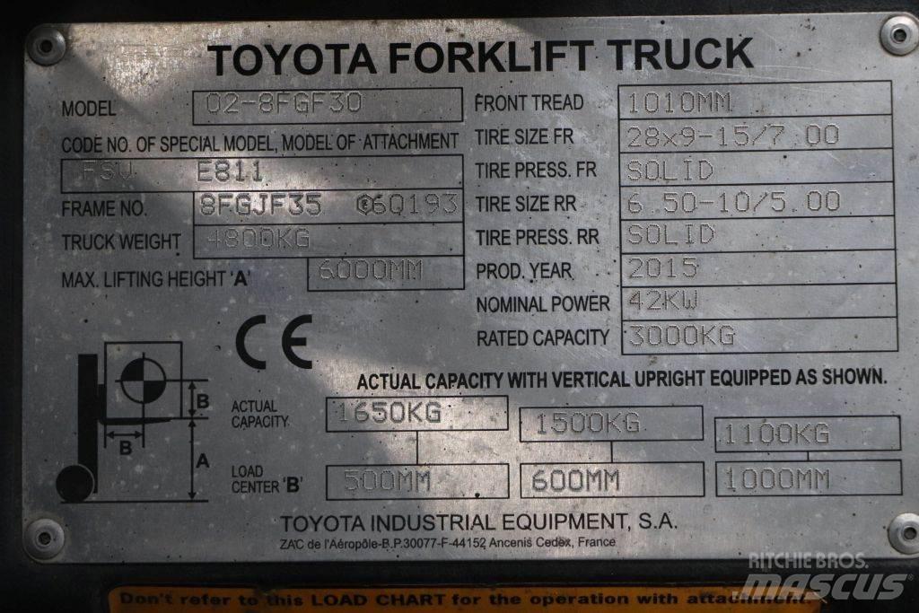 Toyota 02-8FGF30 Plinski viljuškari