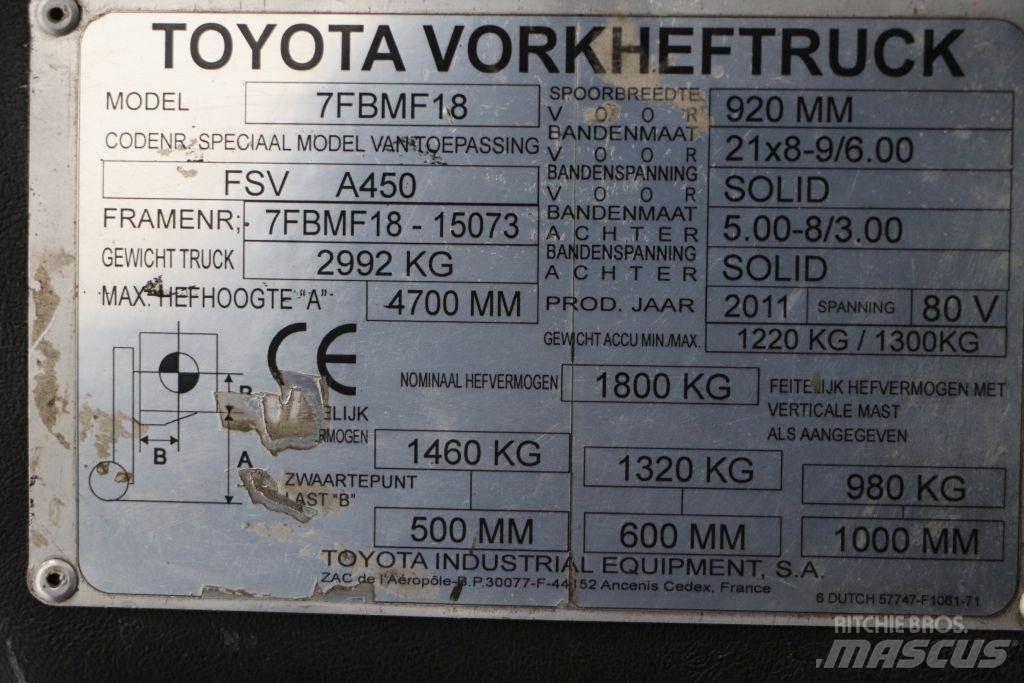 Toyota 7FBMF18 Električni viljuškari