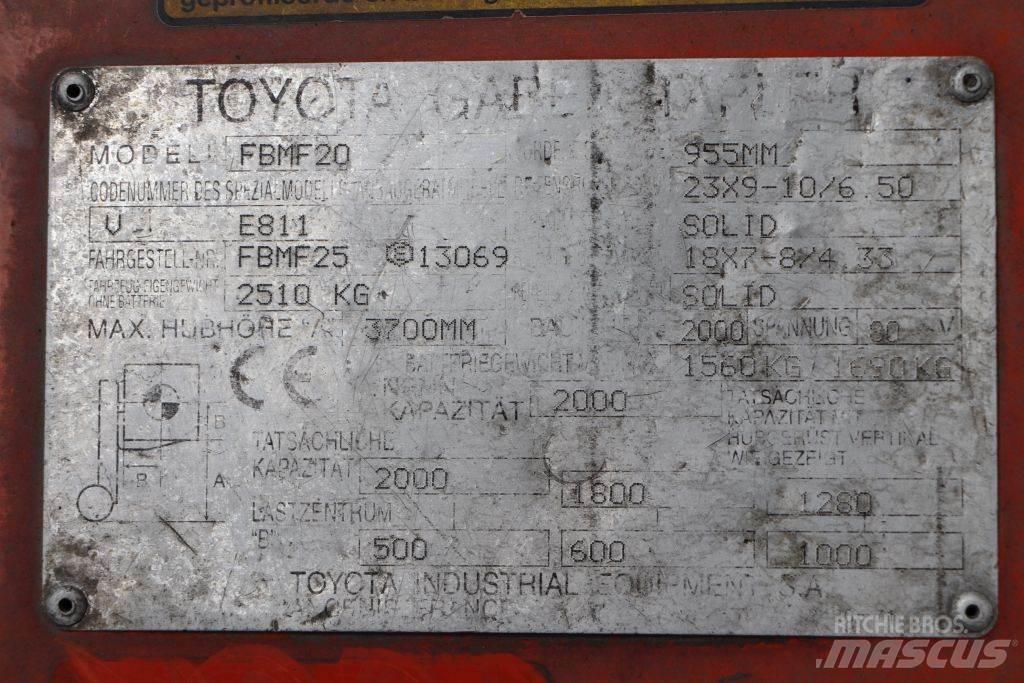 Toyota FBMF20 Električni viljuškari