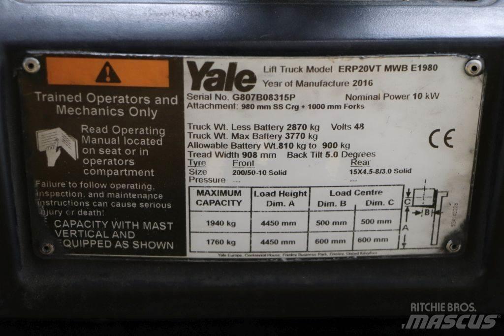Yale ERP20VT Električni viljuškari