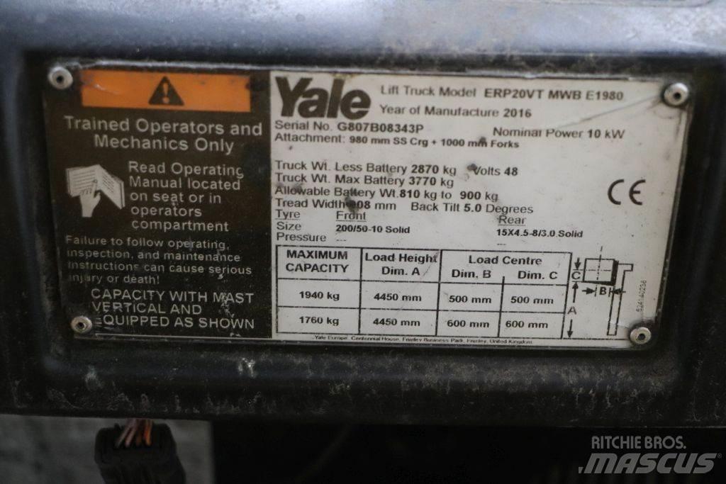Yale ERP20VT Električni viljuškari