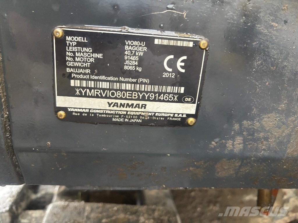Yanmar Vio 80 U Midi bageri 7t – 12t