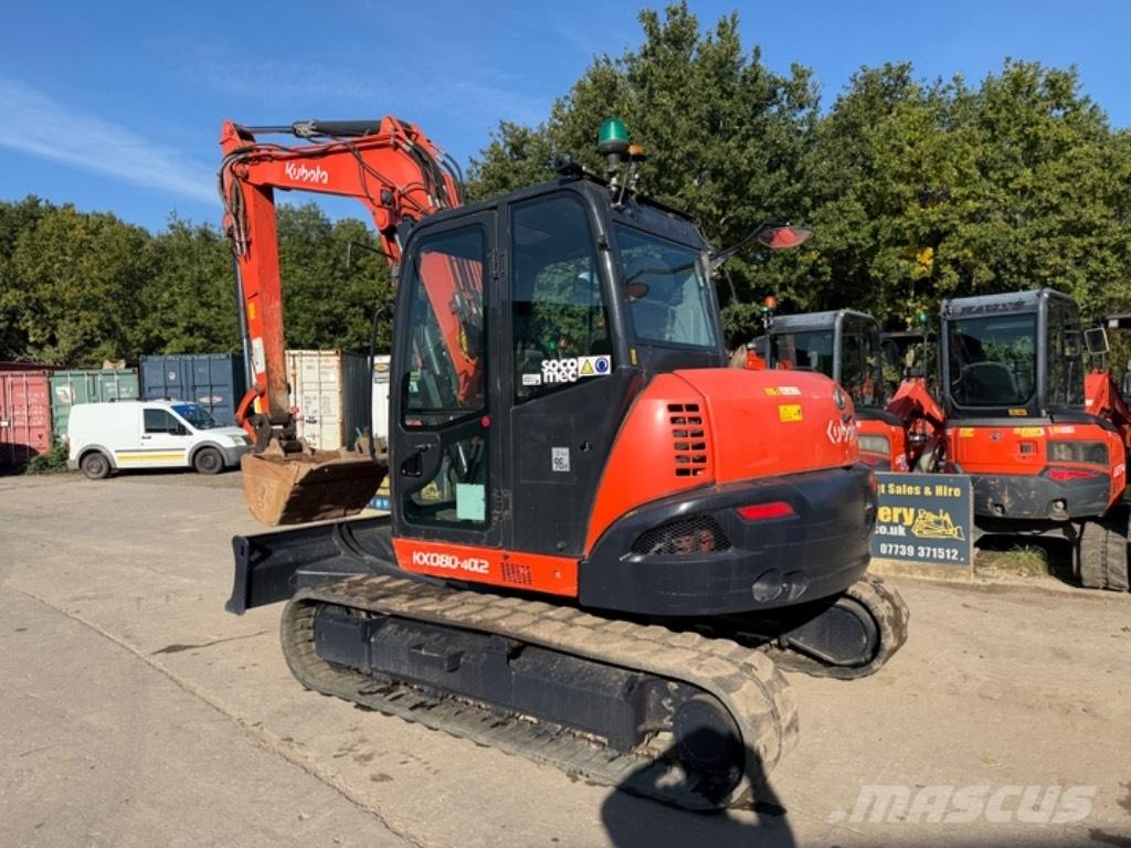 Kubota KX 080-4a2 Midi bageri 7t – 12t