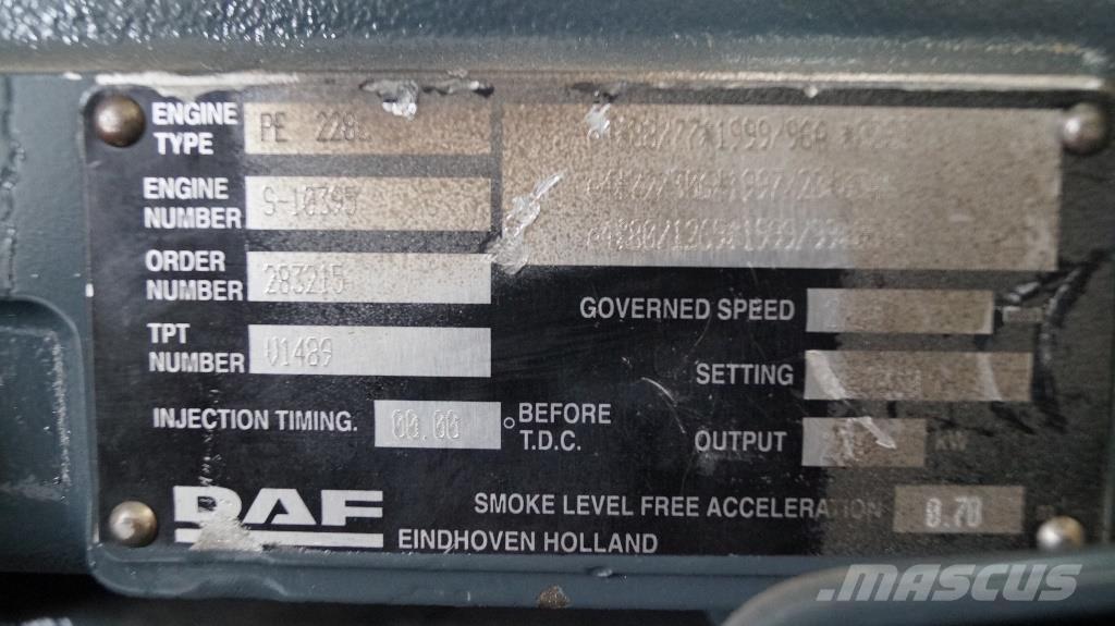 DAF PE 228 C NEW Motori za građevinarstvo