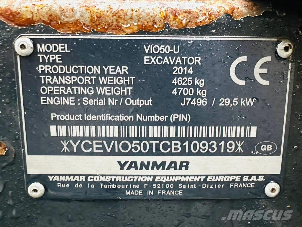 Yanmar Vio 50 U Mini bageri < 7t