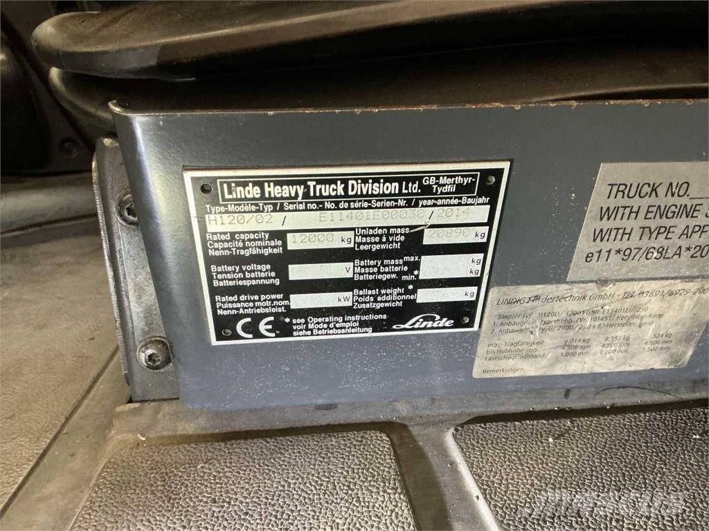 Linde H120D/1200 Dizelski viljuškari