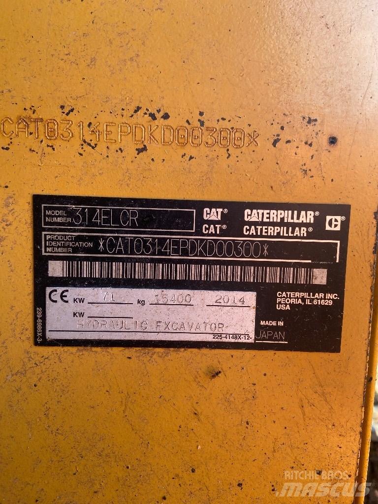 CAT 314 E LCR Bageri guseničari