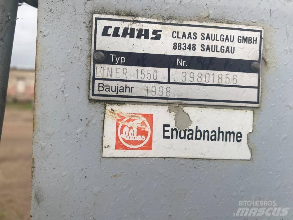CLAAS Liner 1550 Okretači i sakupljači sena
