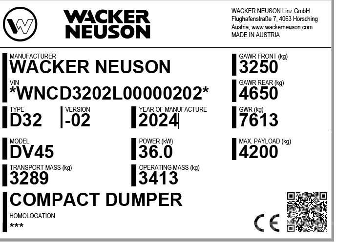 Wacker Neuson DV45 Damperi za gradilište