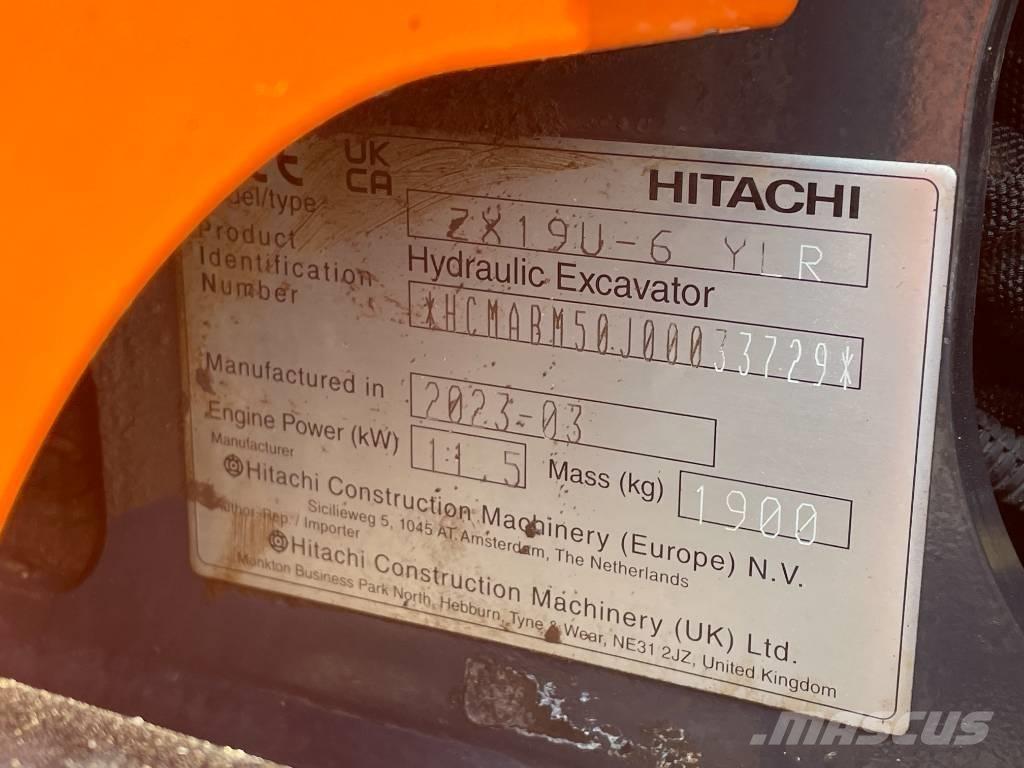 Hitachi ZX 19 U-6 Mini bageri < 7t