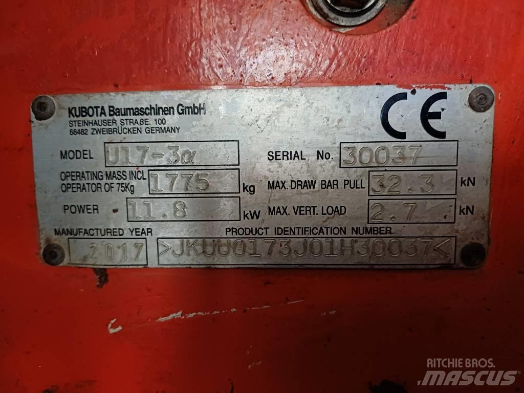 Kubota U 17-3 Mini bageri < 7t