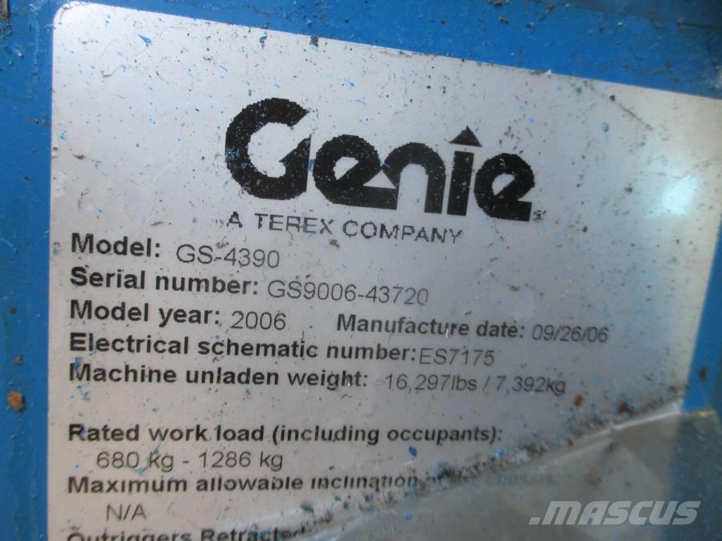 Genie GS 4390 RT Makazaste platforme