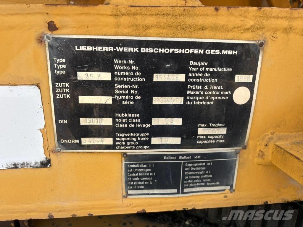 Liebherr 35 K Kranovi tornjevi