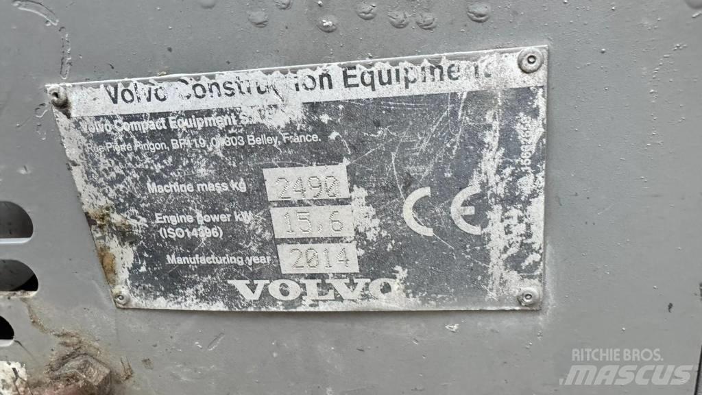 Volvo ECR 25 D Mini bageri < 7t