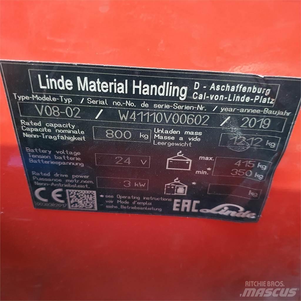 Linde V08-02 Srednje dizajući komisioni viljuškar
