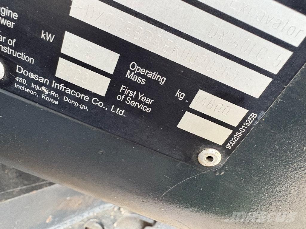 Doosan DX 140 LC Bageri guseničari