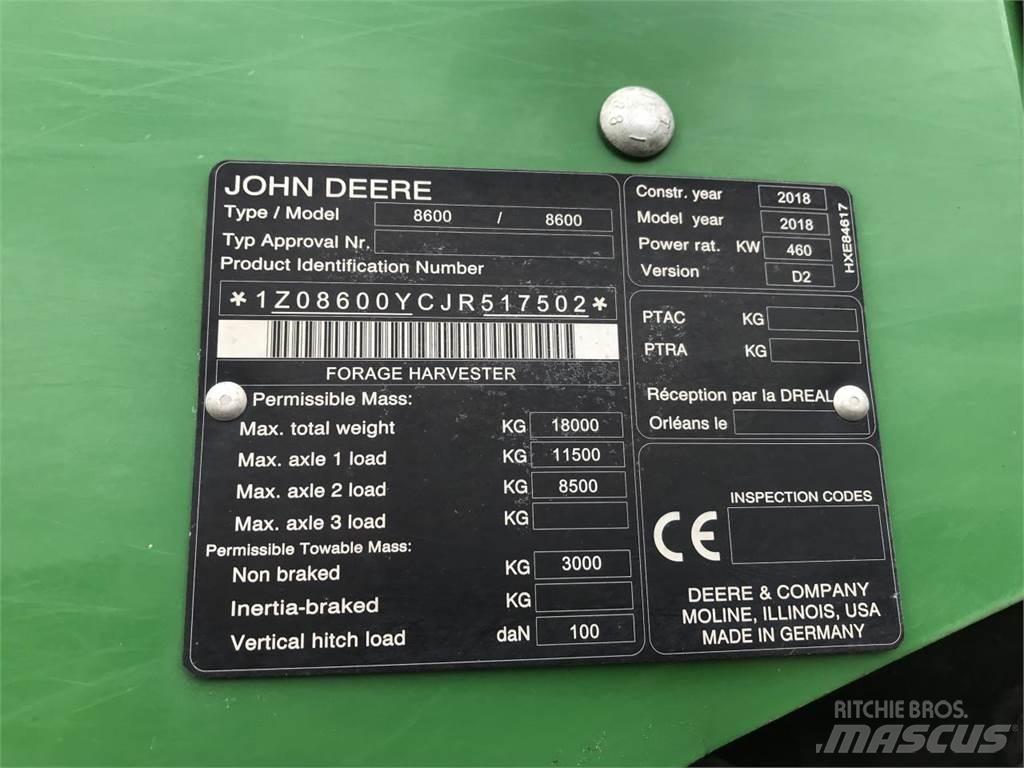 John Deere 8600 Mašine za stočnu hranu sa sopstvenim pogonom