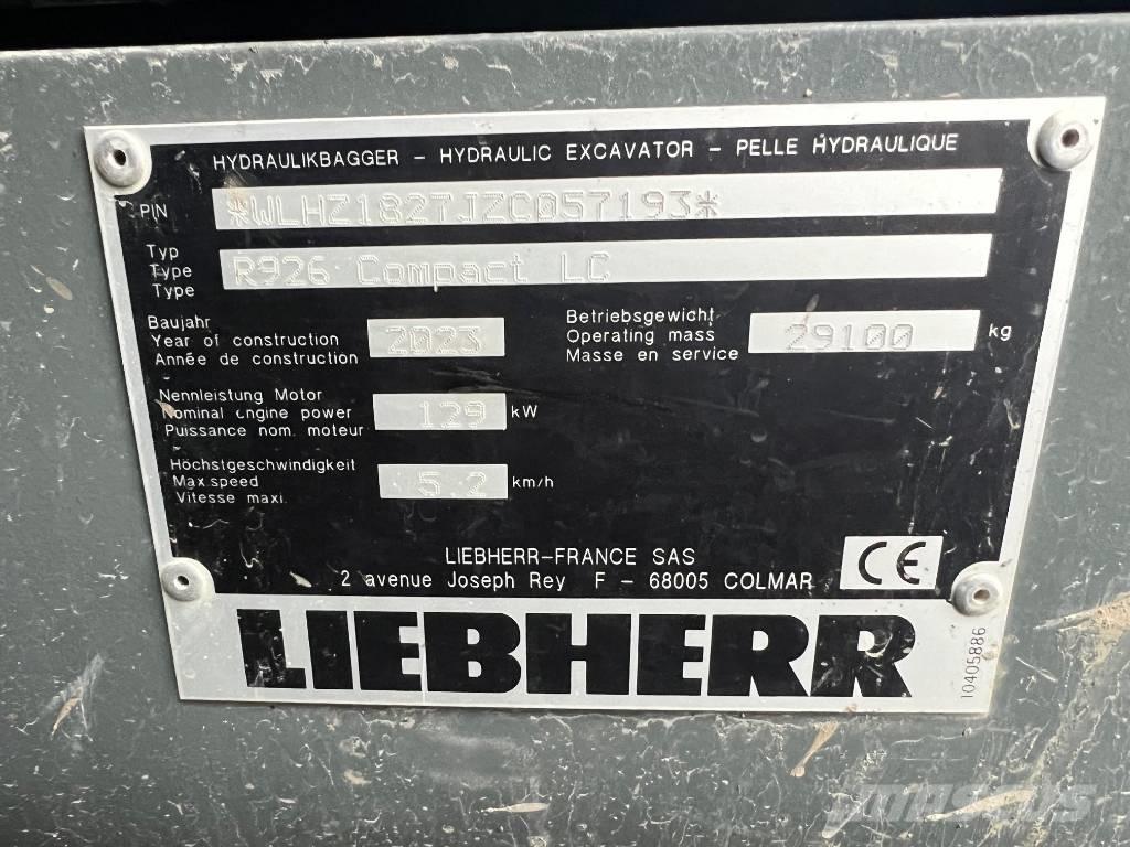 Liebherr R926 Comp Bageri guseničari