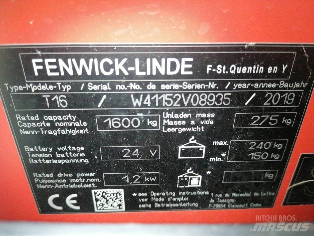Linde T16L Nisko podizni električni viljuškar