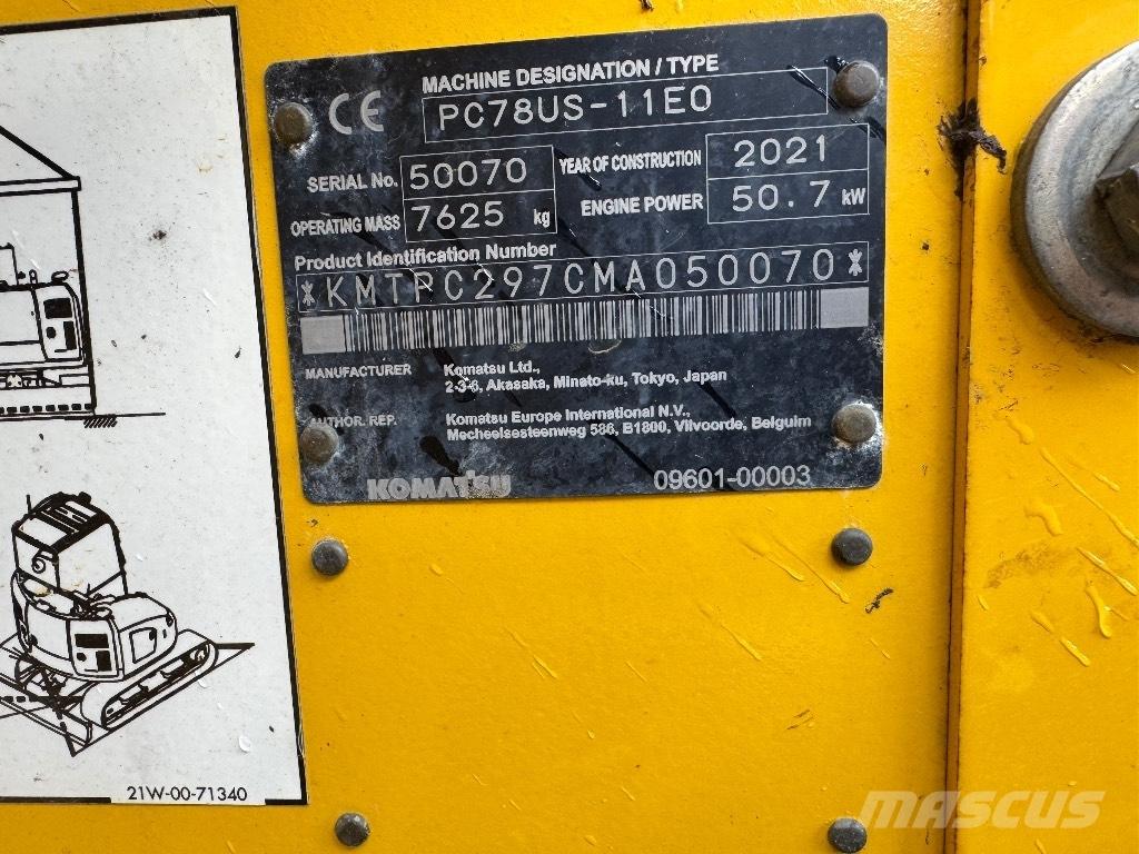 Komatsu PC 78 US Midi bageri 7t – 12t