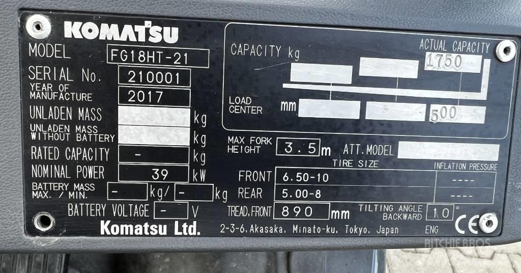 Komatsu FG15HT-21 Plinski viljuškari