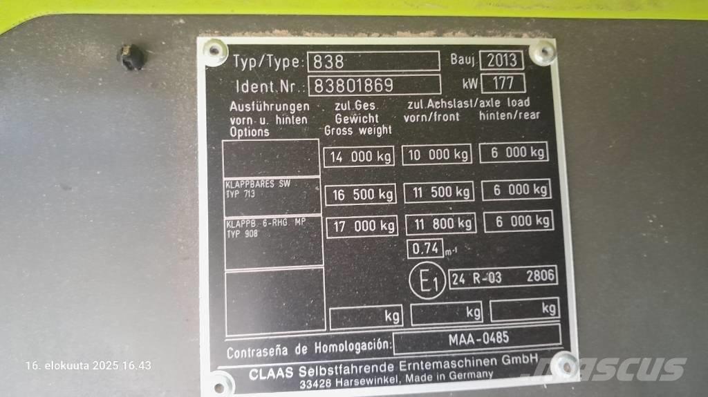 CLAAS Tucano 430 APS Kombajni