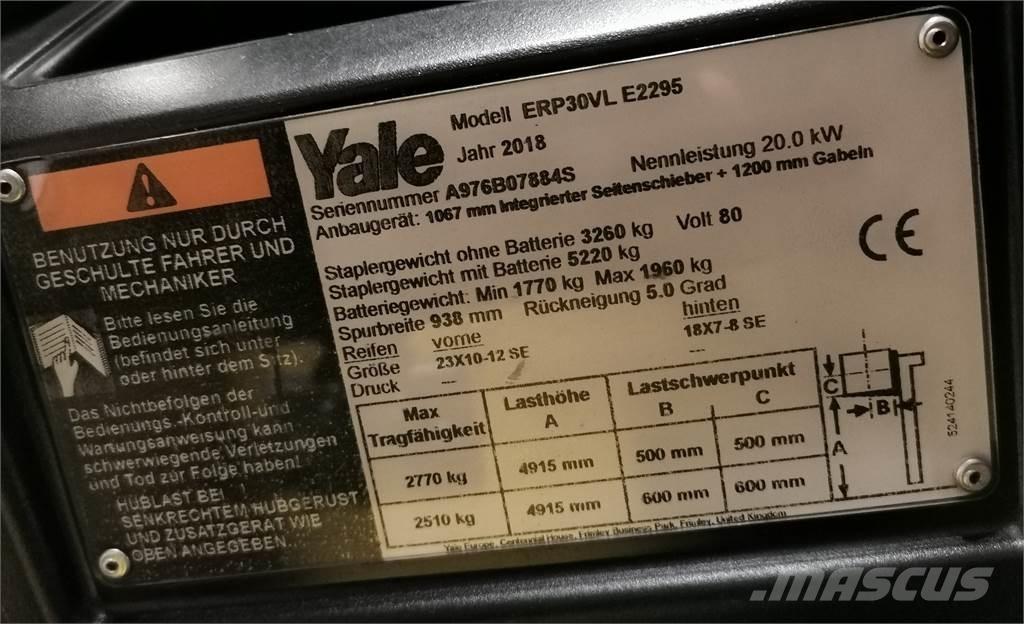 Yale ERP30VL Električni viljuškari