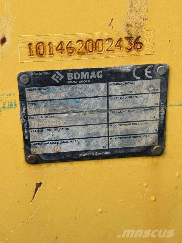 Bomag BW 80 AD-5 Valjci sa duplim bubnjem
