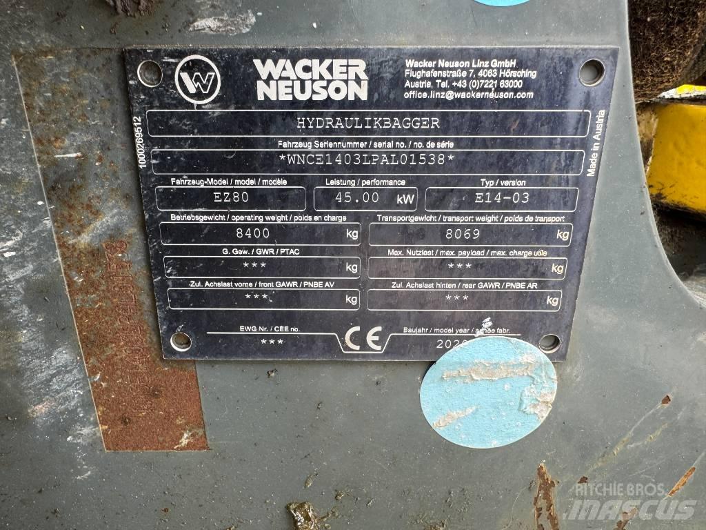 Wacker Neuson EZ80 Bageri guseničari
