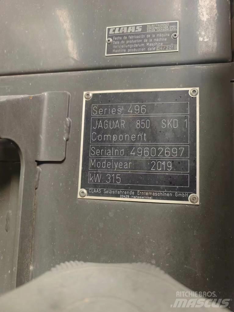 CLAAS Jaguar 850 Mašine za stočnu hranu sa sopstvenim pogonom