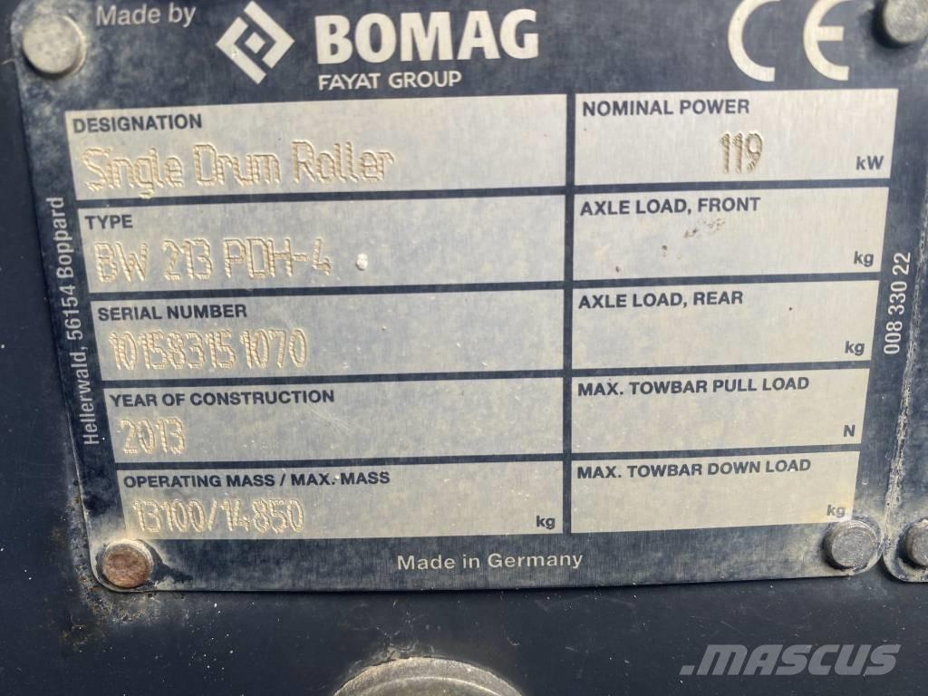 Bomag BW 213 P D H-4 Valjci sa jednim bubnjem