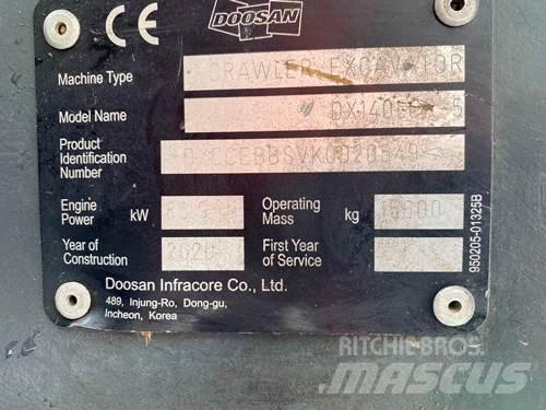 Doosan DX140LCR-5 Bageri guseničari