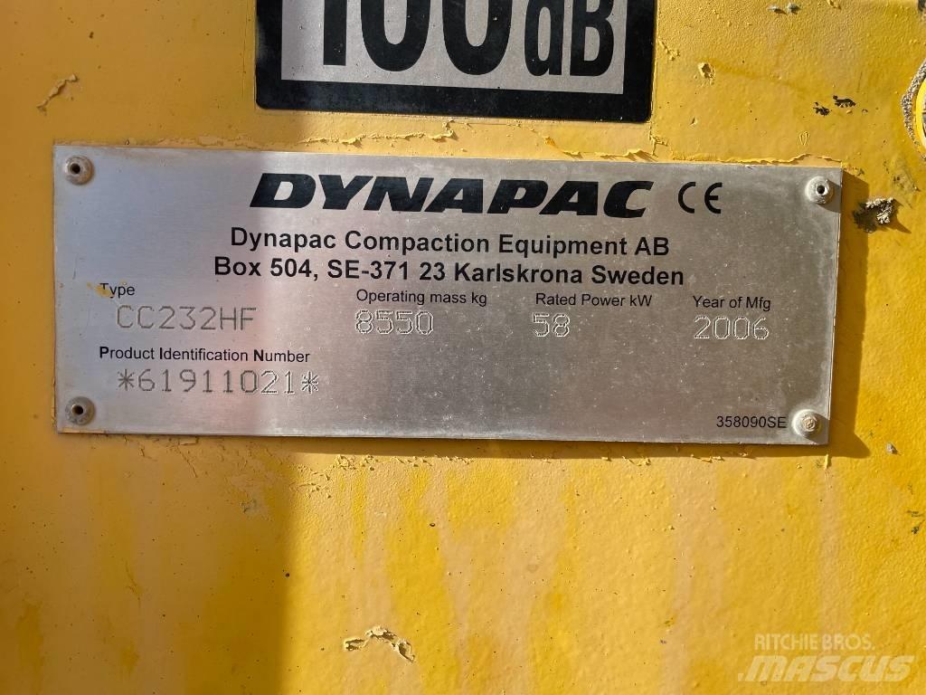 Dynapac CC 232 HF Valjci sa duplim bubnjem