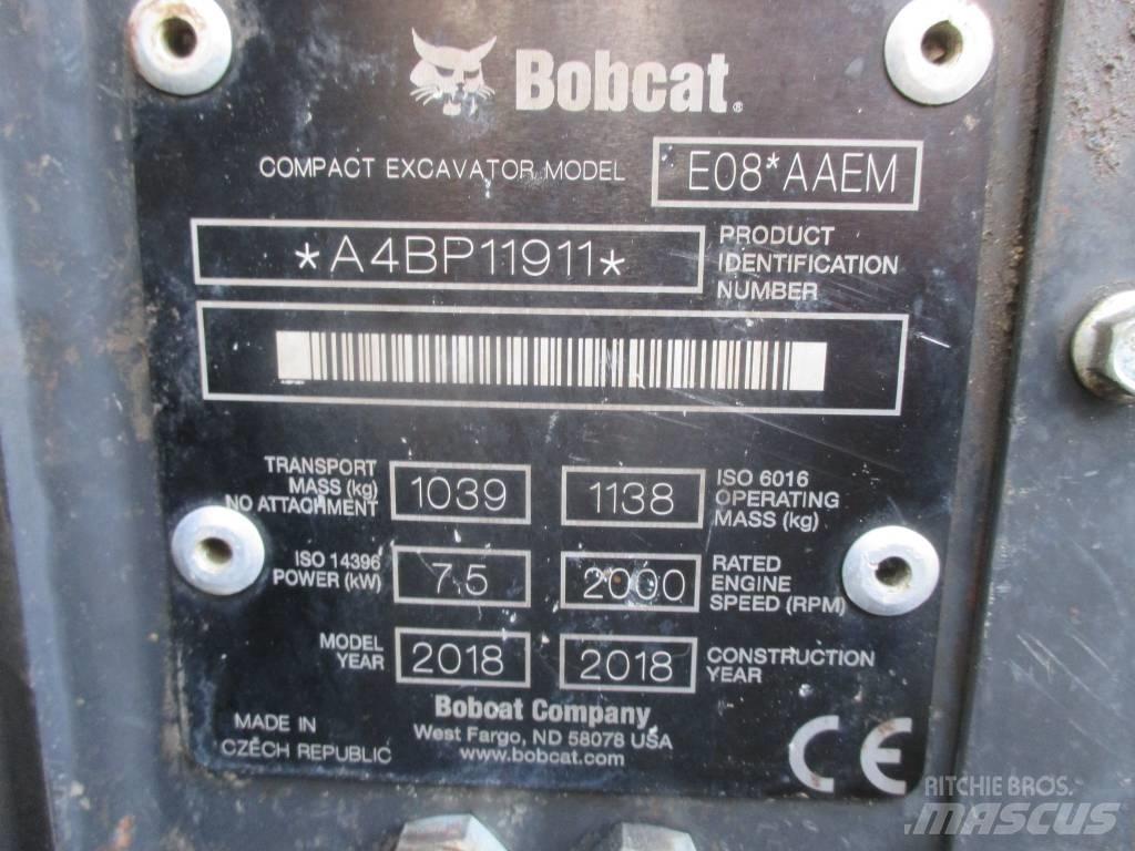 Bobcat E 08 Mini bageri < 7t