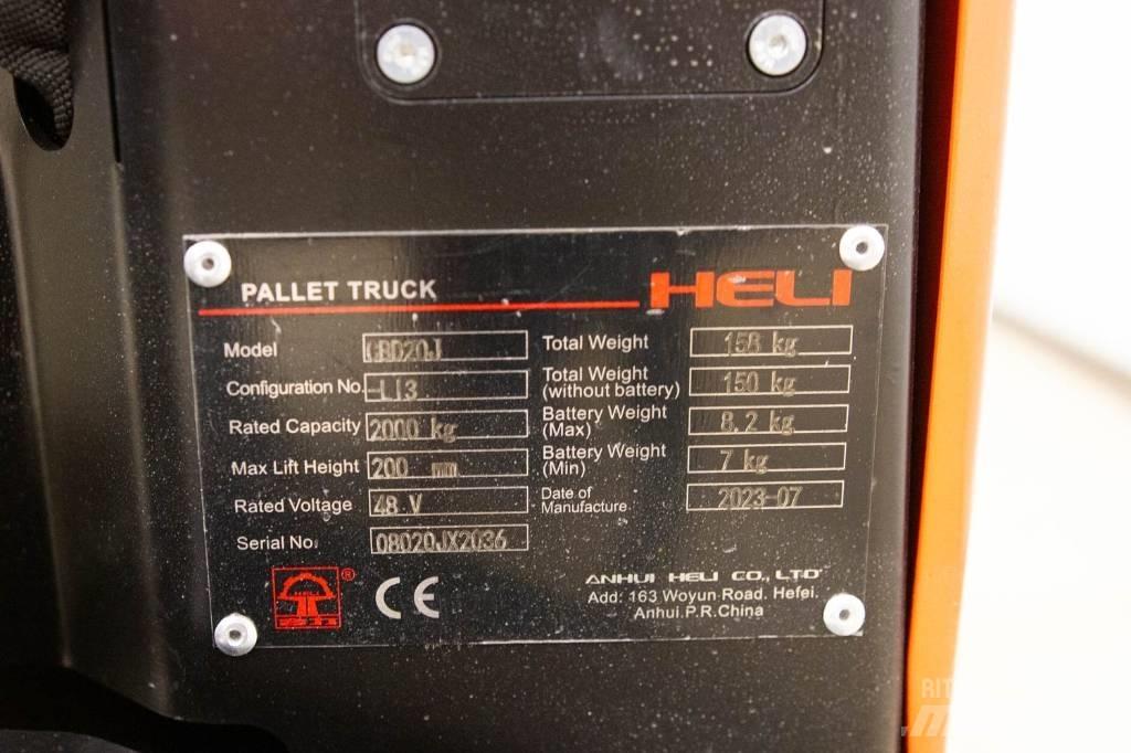 Heli CBD 20 Nisko podizni električni viljuškar