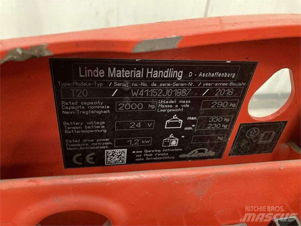 Linde T20 Nisko podizni električni viljuškar