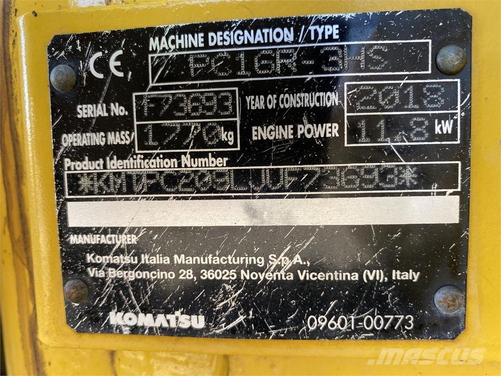 Komatsu PC16R-3HS Bageri točkaši