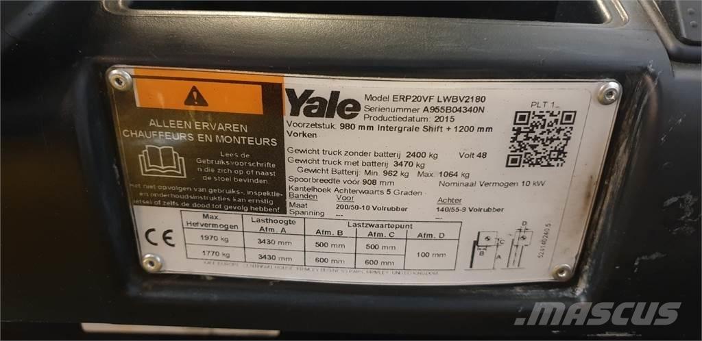 Yale ERP20VF 2014 Električni viljuškari