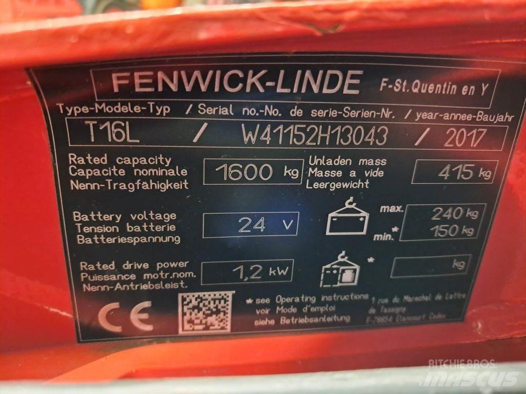 Linde T16L Nisko podizni električni viljuškar