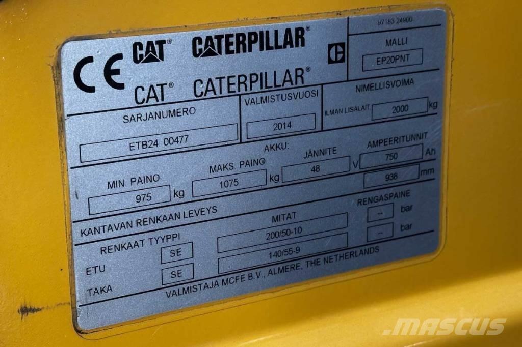 CAT EP 20 Električni viljuškari