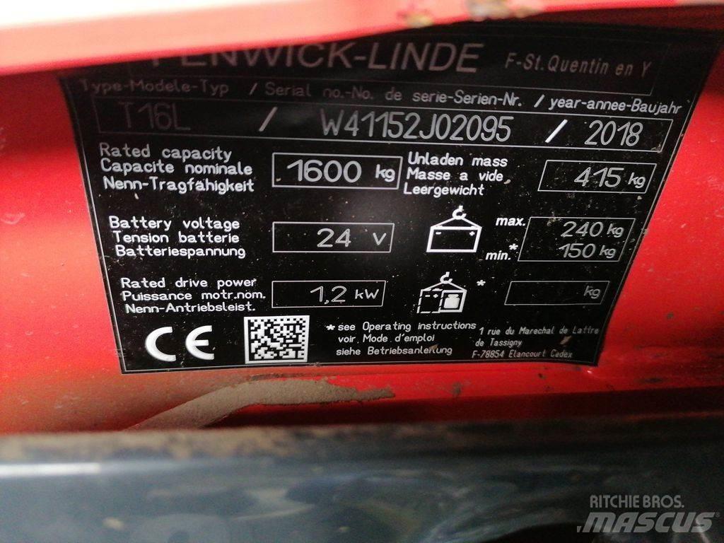 Linde T16L Nisko podizni električni viljuškar