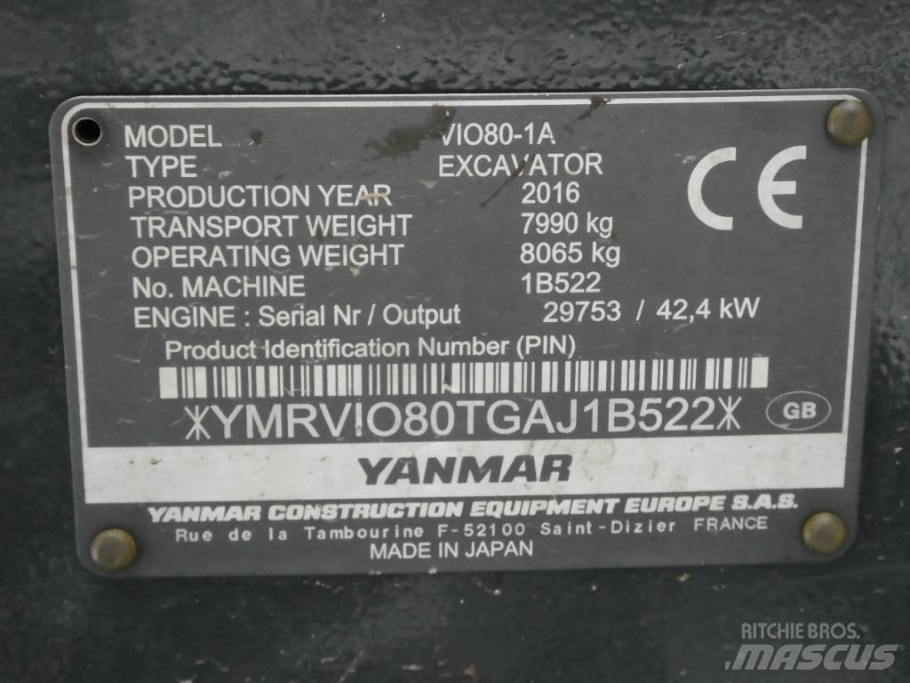 Yanmar Vio 80-1A Midi bageri 7t – 12t