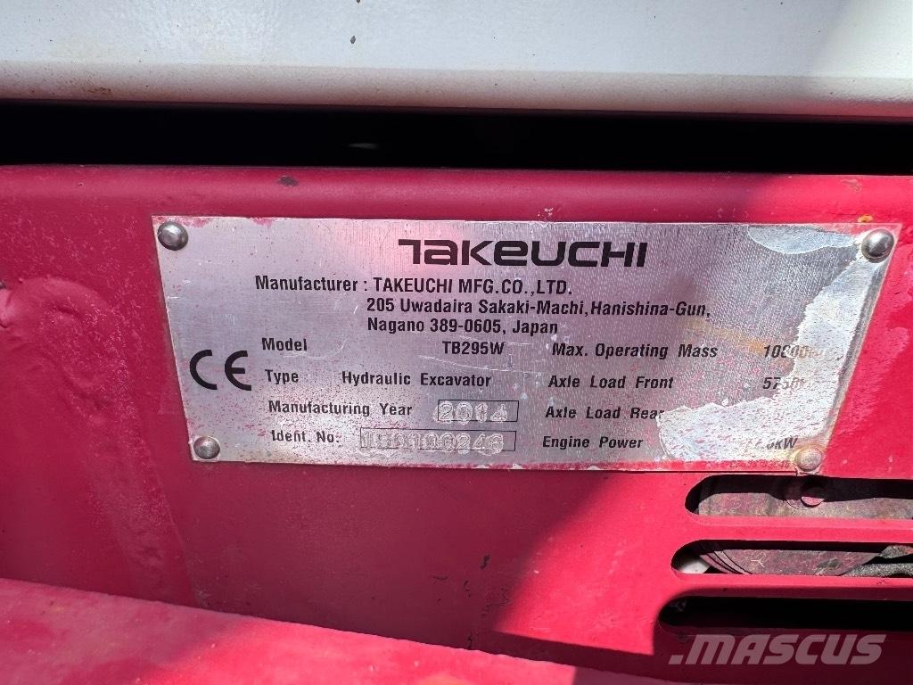 Takeuchi TB 295 W Bageri točkaši