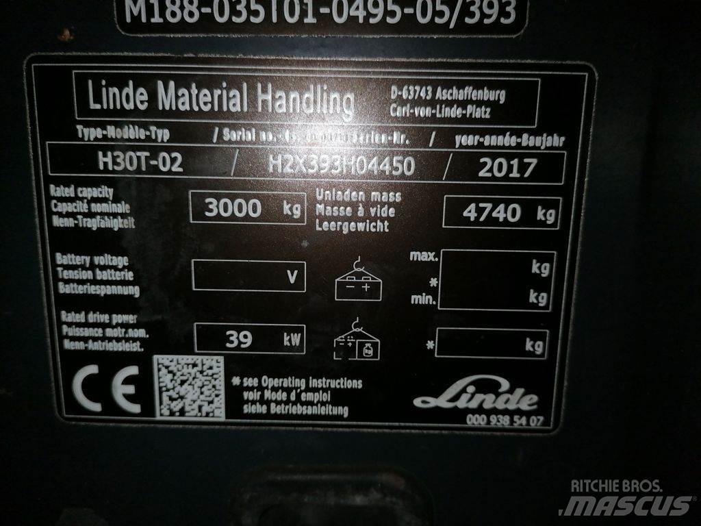 Linde H30T-02 Plinski viljuškari