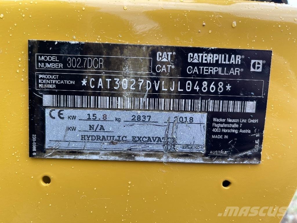 CAT 302.7D CR Mini bageri < 7t