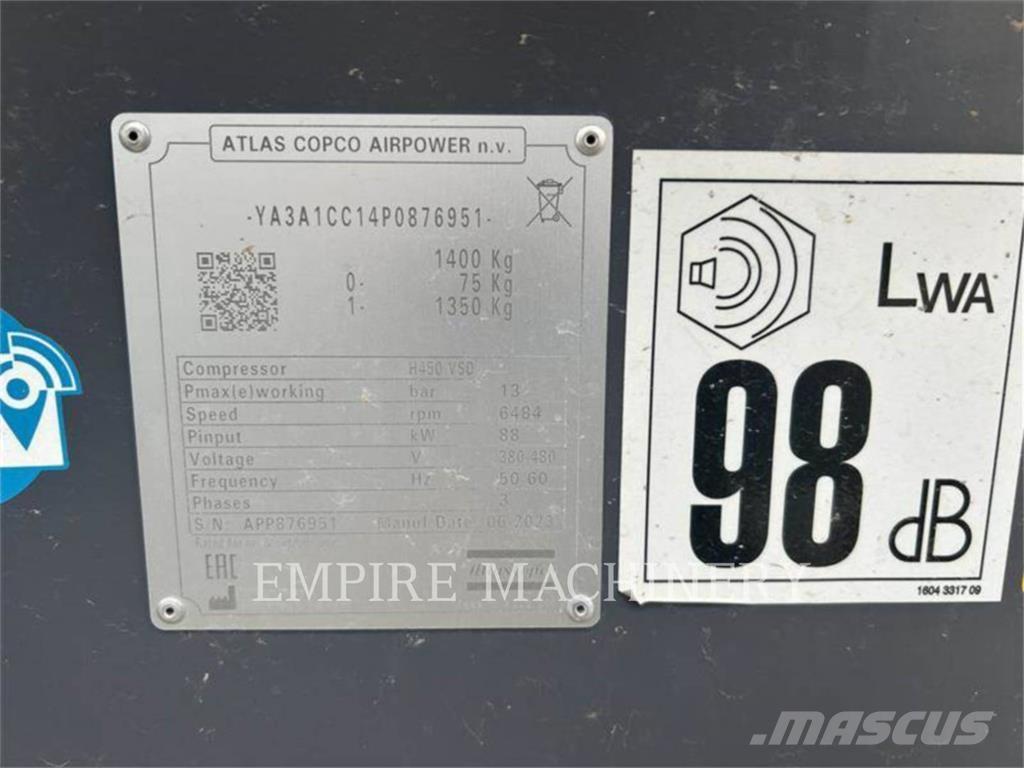 Atlas Copco H450 Kompresori
