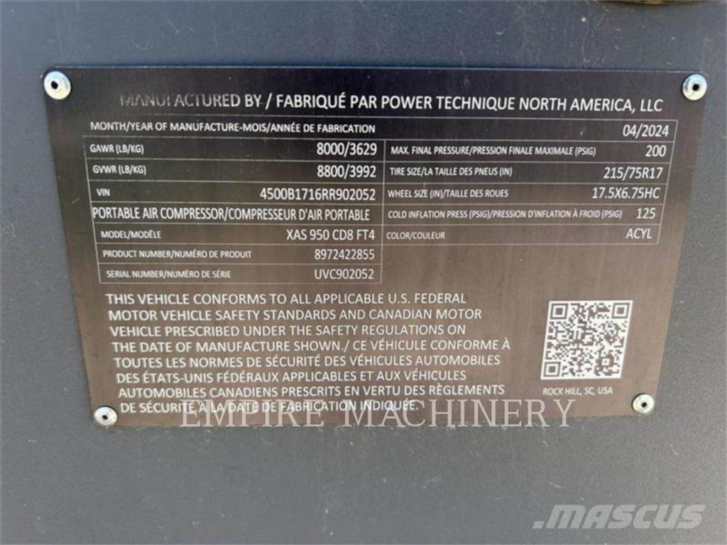 Atlas Copco XAS950CD Kompresori