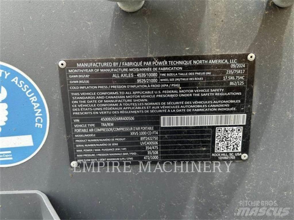 Atlas Copco XRVS1000CD Kompresori