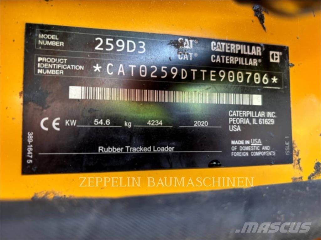 CAT 259D Skid steer mini utovarivači